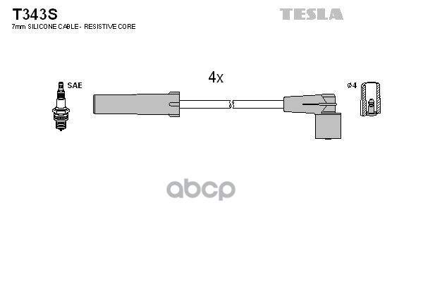 Провода в/в ГАЗ 2705 TESLA T343S TESLA арт. T343S