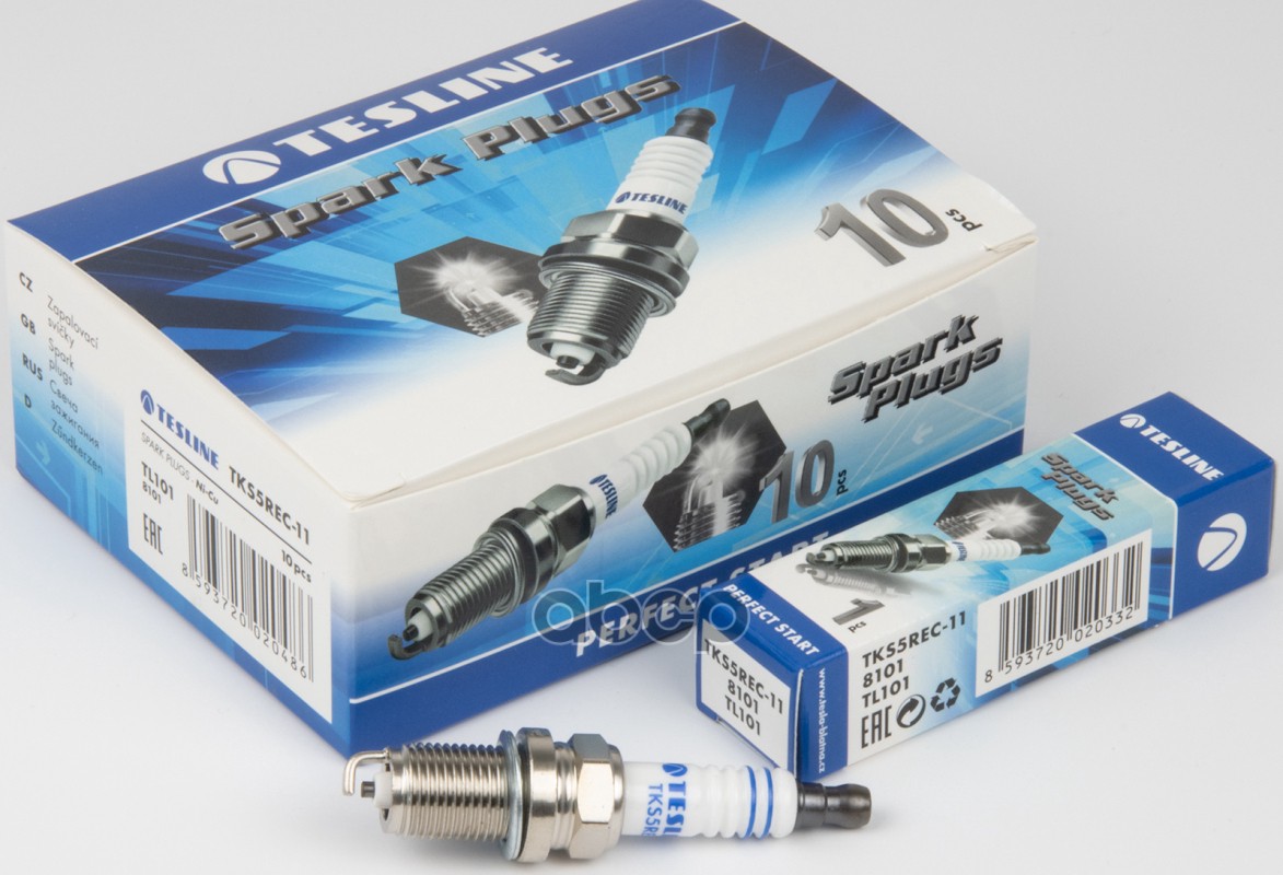 Свеча зажигания (2382) BKR5ES-11 HYUNDAI Accent, Getz, Tucson (2.0), KIA Rio TESLA TL101 TESLA арт. TL101