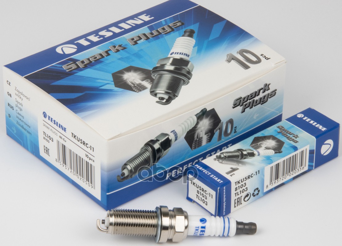 Свеча зажигания (6376) LFR5A-11 HUNDAI Santa Fe/iX35, KIA Cerato/Sorento/Sportage TESLA TL103 TESLA арт. TL103