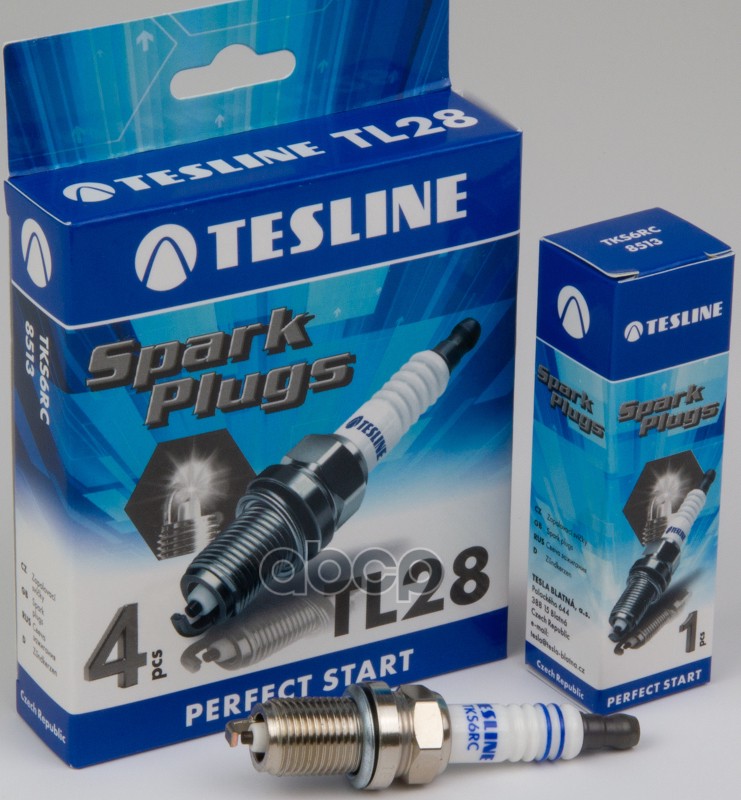 Свечи Зажигания К-Т 4 Шт.(4856) Bkr6e Lada Largus, Renault Logan Дв. Рено 16V Tesla Tl28 TESLA арт. TL28