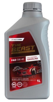 THE BEAST Beast Синт-Ое Мот.масло Pao 5W-40 (1Л)