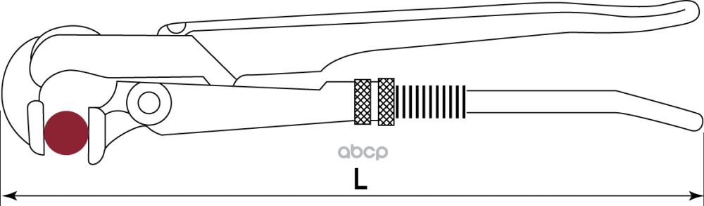 Ключ Трубный Рычажный (Шведский Тип), №1, Форма A, 300Мм, Диапазон 10-36Мм THORVIK арт. BNPW01L