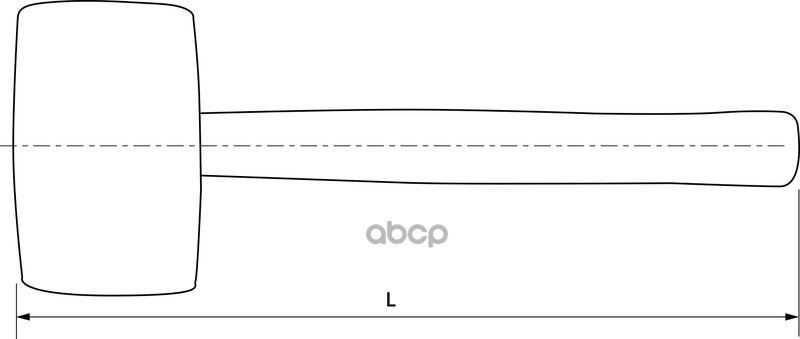 Киянка Резиновая, 900 Гр. THORVIK арт. WHRM90