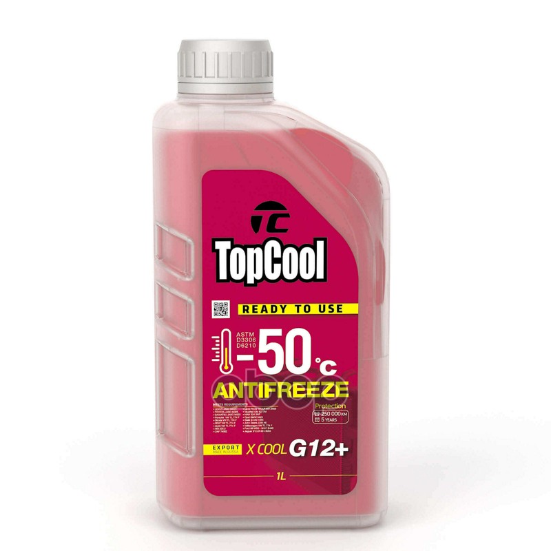 Антифриз (Х Cool/ G12+/ 1 Л./ -50 C/ Красный) TOPCOOL арт. Z0037