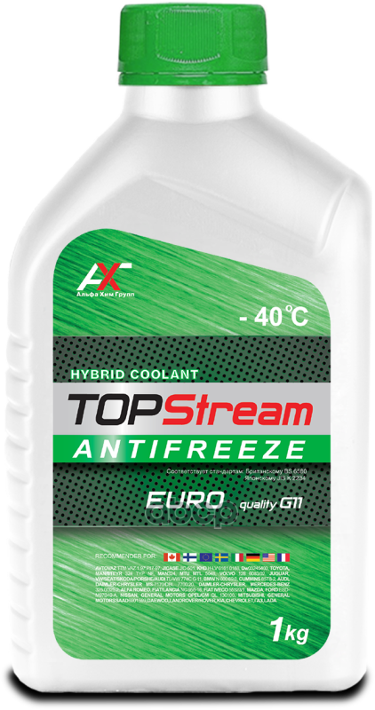 Антифриз Topstream Euro G11 1 Л TOPStream арт. atse00001