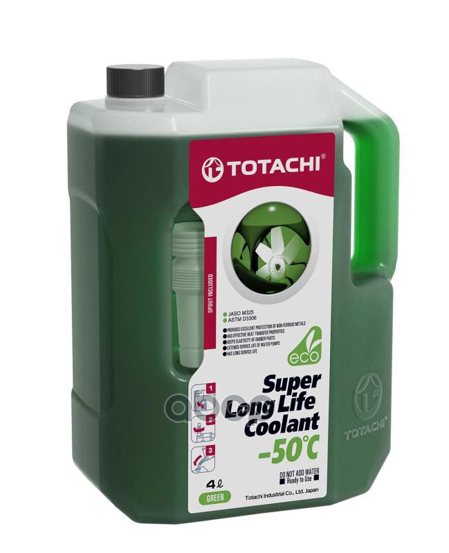 Антифриз (SUPER LLC/ 4 л./ -50 C/ Зелёный) TOTACHI арт. 41704