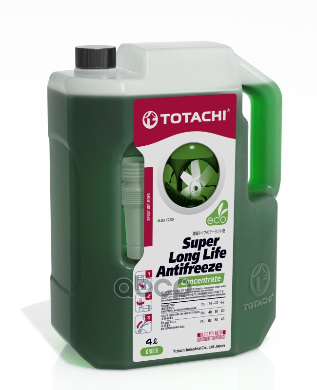 Концентрат Антифриза  Totachi Super Lla   Green      4Л TOTACHI арт. 44305