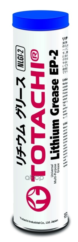 Смазка литиевая TOTACHI LITHIUM GREASE EP-2 397гр (синий) NLGI 1/2 TOTACHI арт. 4562374692312