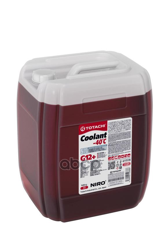 Антифриз Красный 43110 Niro Coolant -40 G12+ 10Кг TOTACHI арт. 4589904526886