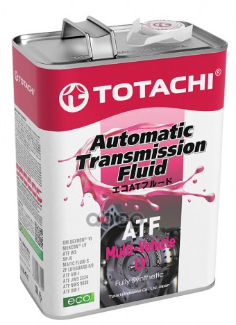 Жидкость для АКПП TOTACHI ATF Multi-Vehicle LV 4л TOTACHI арт. A3004
