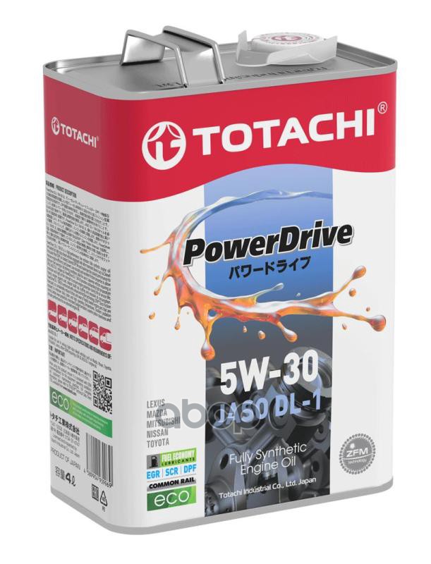 TOTACHI Масло моторное синтетическое (Япония) 4л TOTACHI POWERDRIVE JASO DL-1 5W-30  E8004