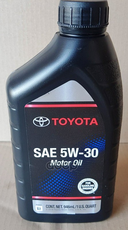 TOYOTA Масло моторное полусинтетическое TOYOTA "Motor Oil 5W-30", 0.946л 00279-1QT5W6S