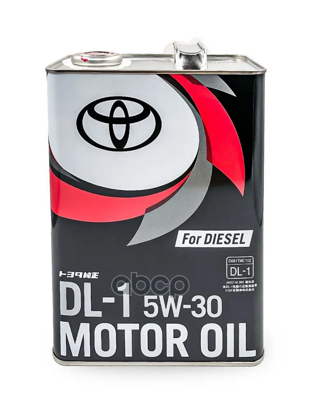 Масло моторное синтетическое Diesel 5W30 DL-1 4л TOYOTA арт. 0888303105