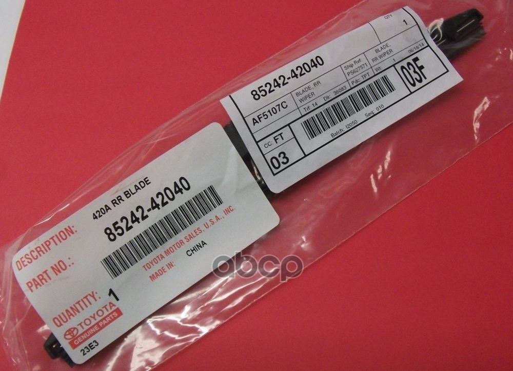 ЩЕТКА СТЕКЛООЧИСТИТЕЛЯ ЗАДНЯЯ RAV4 13- 85242-42040 TOYOTA арт. 85242-42040