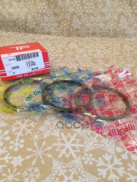 Кольца поршневые (STD/ к-т) Toyota Avensis (T220,T250) 00-08 / Corolla 95-13 1ZZFE;3ZZFE;4ZZFE TPR арт. 35950 STD