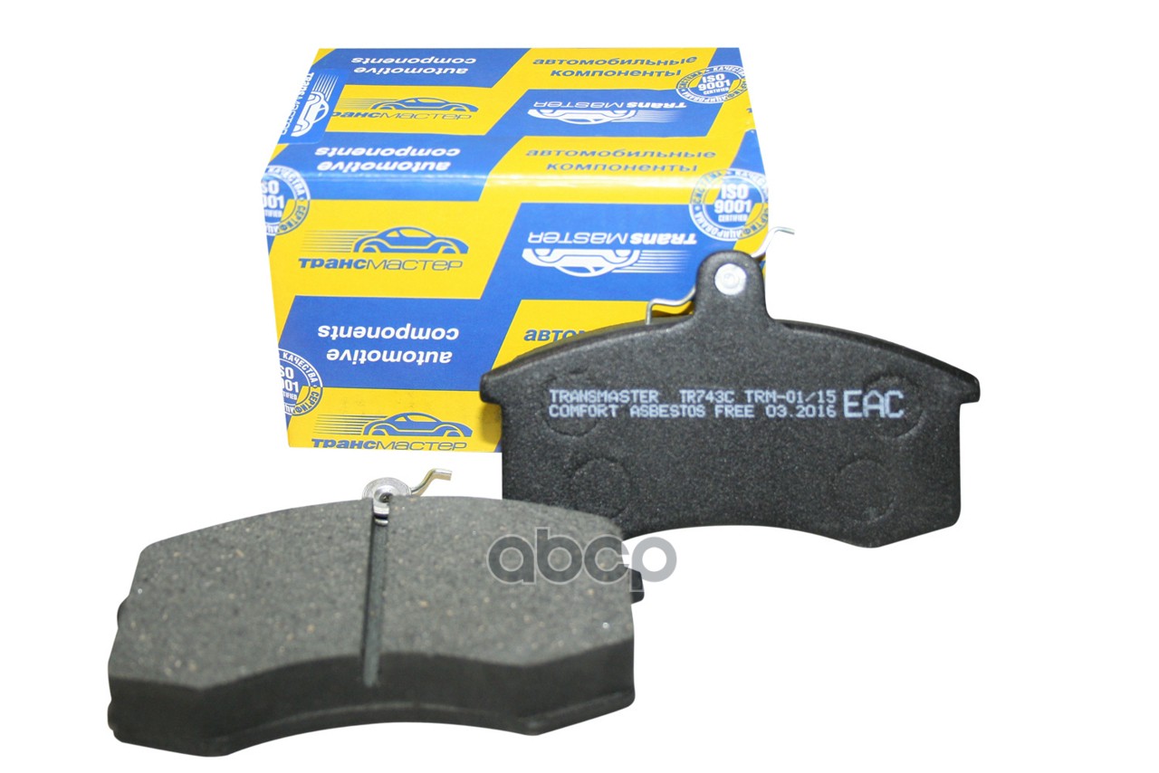 Колодки тормозные дисковые передние TRANSMASTER арт. TR743C