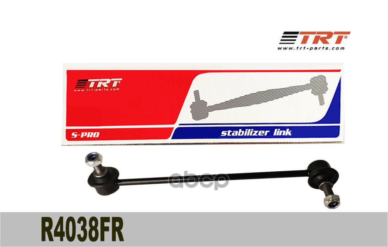 Тяга стабилизатора передняя R4038FR TRT правая 54840-1G500 Hyundai Accent, Kia Rio II TRT арт. R4038FR