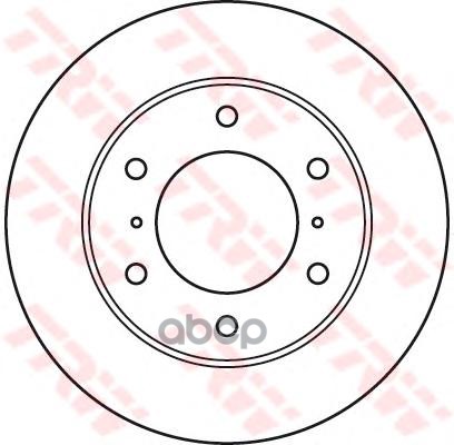 Диск тормозной передний MITSUBISHI PAJERO III-IV DF4870 TRW арт. DF4870