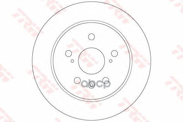 Диск тормозной задний (Венгрия) SUZUKI SX4 06-> /D=278mm (Венгрия) TRW DF6178 TRW арт. DF6178
