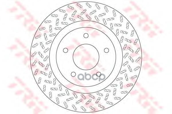 Диск тормозной передний MITSUBISHI ASX DF6206 TRW арт. DF6206