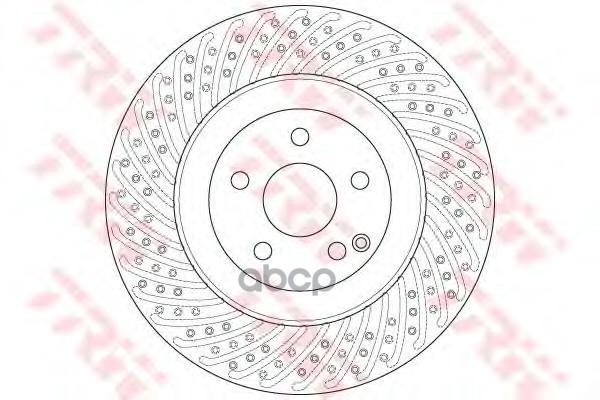 Диск тормозной передний MERCEDES W221 со спорт пакетом (350мм) DF6242S TRW арт. DF6242S