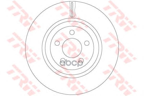 Диск тормозной передний Chrysler 300C 2005-2010 Dodge Charger 2006-2010 Do TRW DF6244S TRW арт. DF6244S