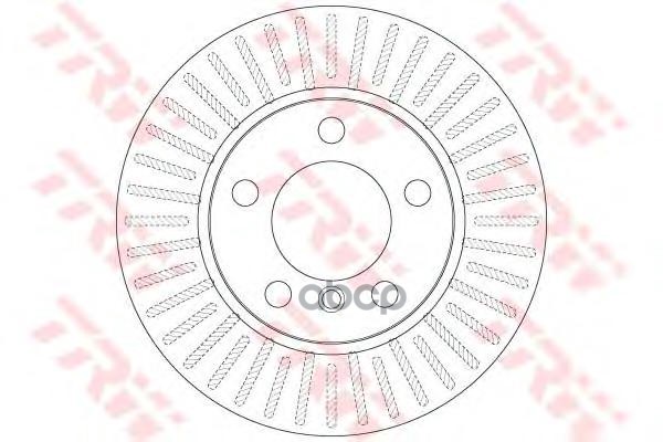 Диск тормозной передний BMW 1 F20, F21 (284мм) DF6255 TRW арт. DF6255