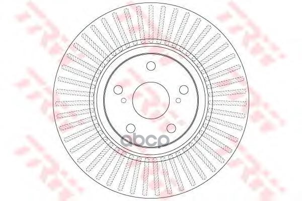 Диск тормозной передний TOYOTA Avensis III/Verso 2009-> /Vent D=320mm TRW DF6268 TRW арт. DF6268