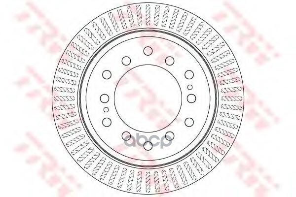 Диск тормозной задний TOYOTA LAND CRUISER PRADO 150, LEXUS GX460 DF6342 TRW арт. DF6342