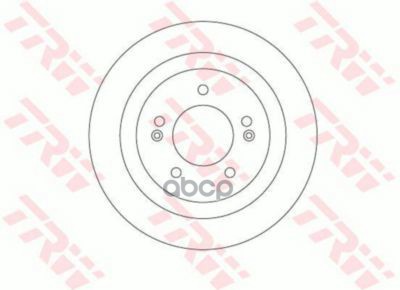 Диск тормозной задний HYUNDAI i40 11-> /для 16" диска /D=284mm TRW DF6367 TRW арт. DF6367