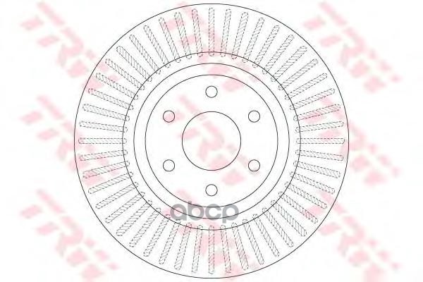 Диск тормозной передний NISSAN NAVARA (D40), PATHFINDER (R51) 17" (319мм) DF6425 TRW арт. DF6425