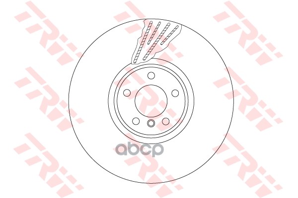 Диск Тормозной Передн Левый Bmw X5 E70 5.0 Df6618s TRW арт. DF6618S