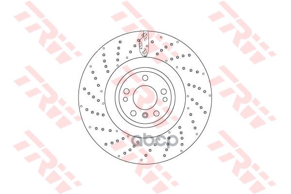 Диск тормозной передний MERCEDES W166, X166 4-matic (375мм) DF6687S TRW арт. DF6687S