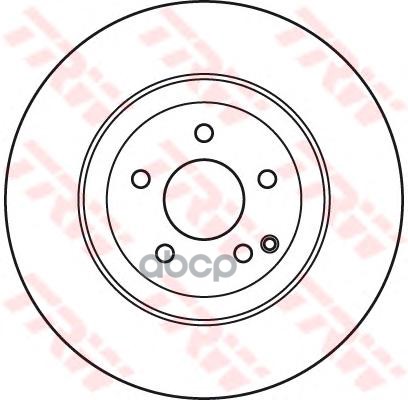 Диск тормозной передний MERCEDES W211, X204 DF7351S TRW арт. DF7351S