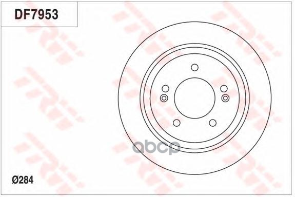 Диск тормозной задний KIA OPTIMA 2012- DF7953 TRW арт. DF7953