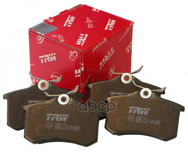 Колодки задние AUDI A4 (B5, B6) A6 (C5), CITROEN C4, PEUGEOT 307, 308 GDB1330 TRW арт. GDB1330