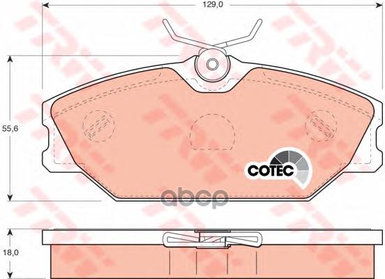 Колодки Тормозные Передние Trw Gdb1405 TRW арт. GDB1405