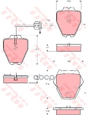 Колодки Тормозные Дисковые | Перед | TRW арт. GDB1505