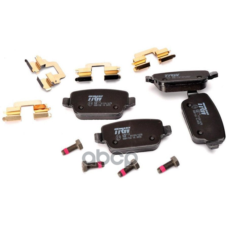 Колодки задние FORD GALAXY 06-, KUGA I, MONDEO IV, S-MAX 06-, VOLVO S80 II GDB1732 TRW арт. GDB1732