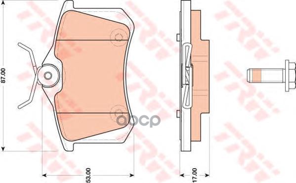 Колодки задние CITROEN/PEUGEOT TRW GDB1813 TRW арт. GDB1813