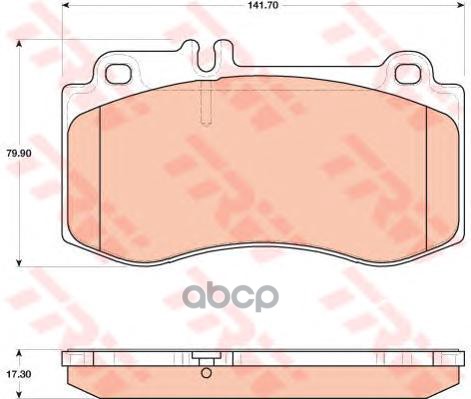 Колодки передние MERCEDES W212 E400, E500 GDB1822 TRW арт. GDB1822