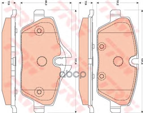 Колодки передние MINI (R55-59) GDB1870 TRW арт. GDB1870