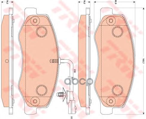 Колодки Тормозные Дисковые Задн Opel: Movano B C Бортовой Платформой/Ходовая Часть 10 - , Movano B Фургон 10 -  Vauxhall: Mov...