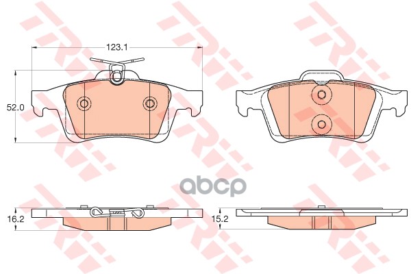 Колодки Задние Ford C-Max Ii Gdb2033 TRW арт. GDB2033