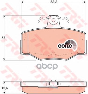 Колодки задние NISSAN Almera N16/Primera P11 TRW GDB3092 TRW арт. GDB3092
