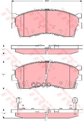 Колодки передние KIA Spectra /Shuma 2 (01-04)/Rio(Калинин) TRW GDB3285 TRW арт. GDB3285