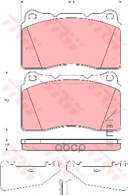 Колодки передние MITSUBISHI LANCER (CS, CJ) EVO 2.0, OPEL ASTRA J, INSIGNIA GDB3349 TRW арт. GDB3349