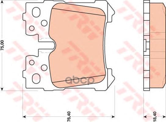 Колодки Тормозные Дисковые Lexus: Ls 06 - TRW арт. GDB3475