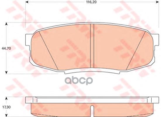 Колодки тормозные дисковые задние TRW арт. GDB3491