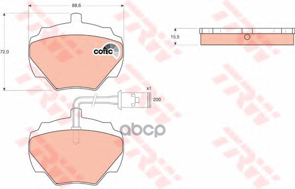 Колодки Тормозные Задние Trw Gdb976 TRW арт. GDB976